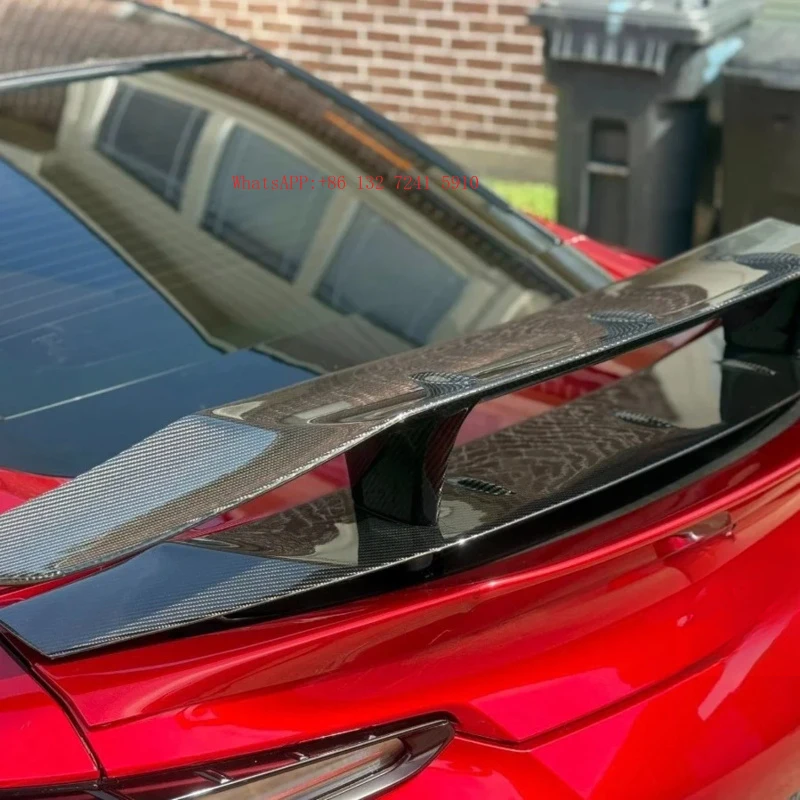 Heckflügel Kompatibel mit LC500 Neuer Carbon-Heckspoiler im High-Wing-Stil Einzeldeck-Dachmodifikation Fahrzeug-Außenausstattung