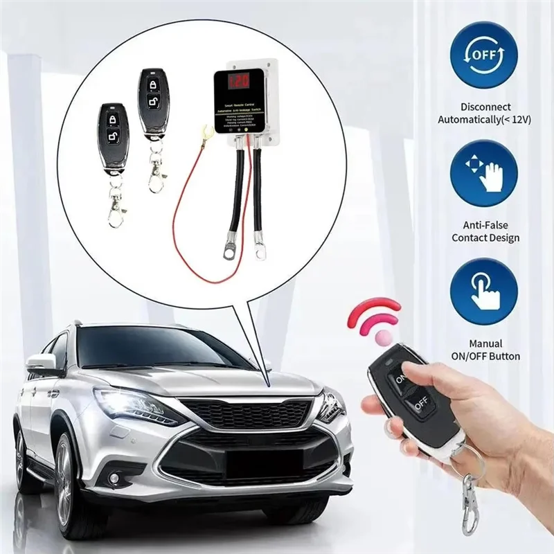 

12 В автомобильный аккумулятор, выключатель отключения автомобильного аккумулятора, светодиодный дисплей, защита от утечки, выключатель