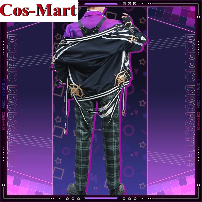 Cos-Mart [Customized] Anime Vtuber Nijisanji XSOLEIL Doppio Dropscythe Cosplay Costume Fashion Combat Uniform Role Play Clothing