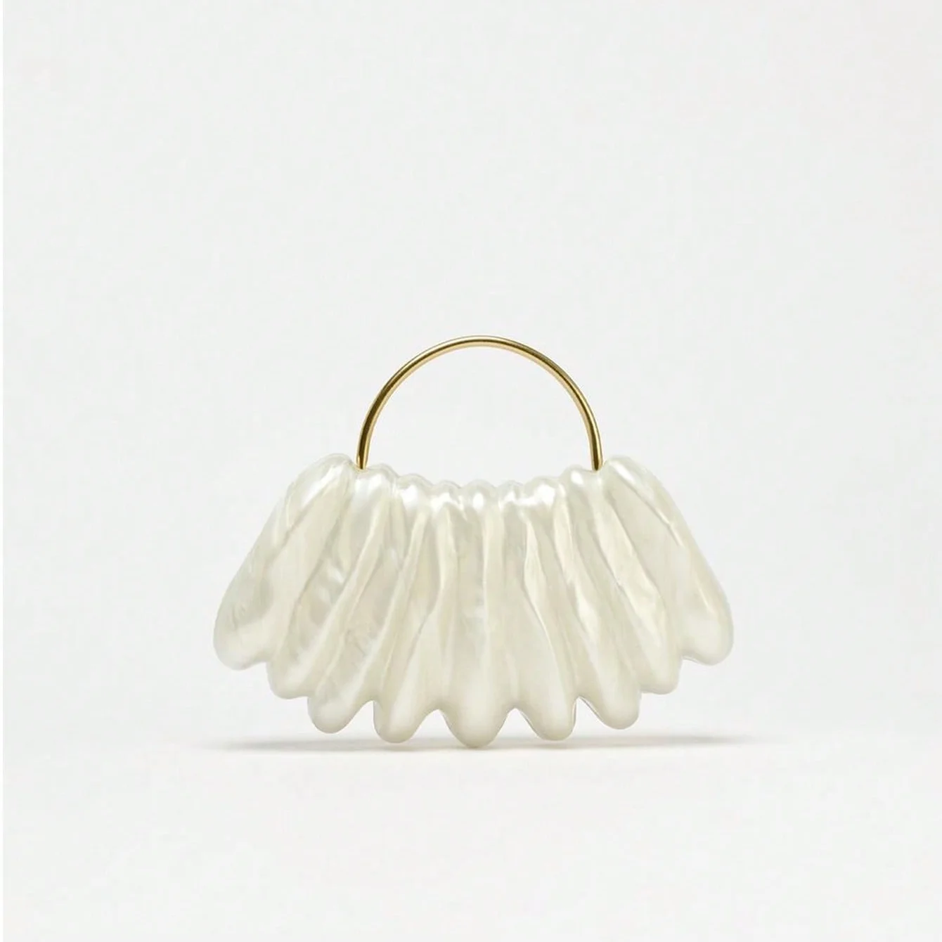 

Женский акриловый асимметричный клатч с эффектом фиолета жемчужного цвета, маленький кошелек с верхней ручкой для свадебной вечерней вечеринки, сумочка