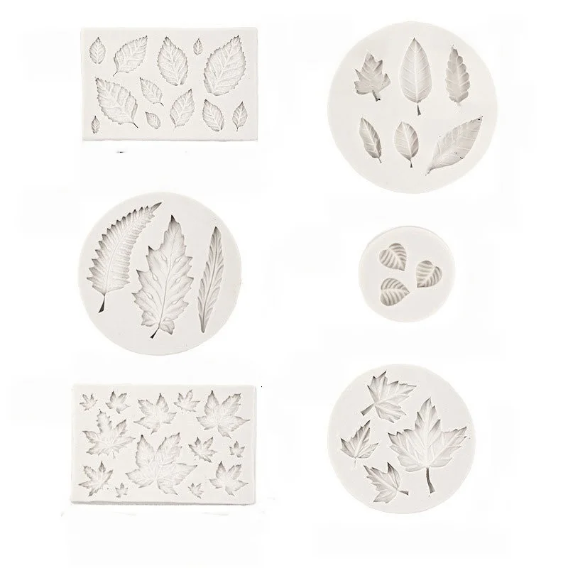 Maple Leaf 3D Silicone Mold DIY Baking Kitchen Tool Leaf Mould For Fondant Chocolate Cake Decoration Clay Sugar Craft Making