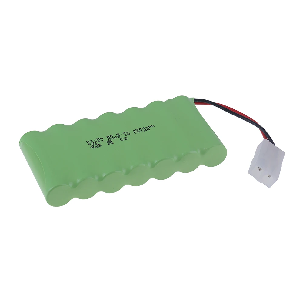 8.4V 4500Mah Ni-Mh Batterij En Oplader Voor Rc Speelgoed Auto Tank Robot Kanonboot Aa 8.4V 3000Mah Oplaadbare Batterij Tamiya Plug