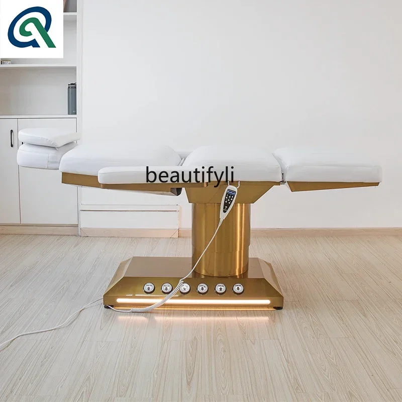 New Electric Beauty Bed Micro-Whole Chair Multi-Function Massage Physiotherapy Hair Planting Bed Factory