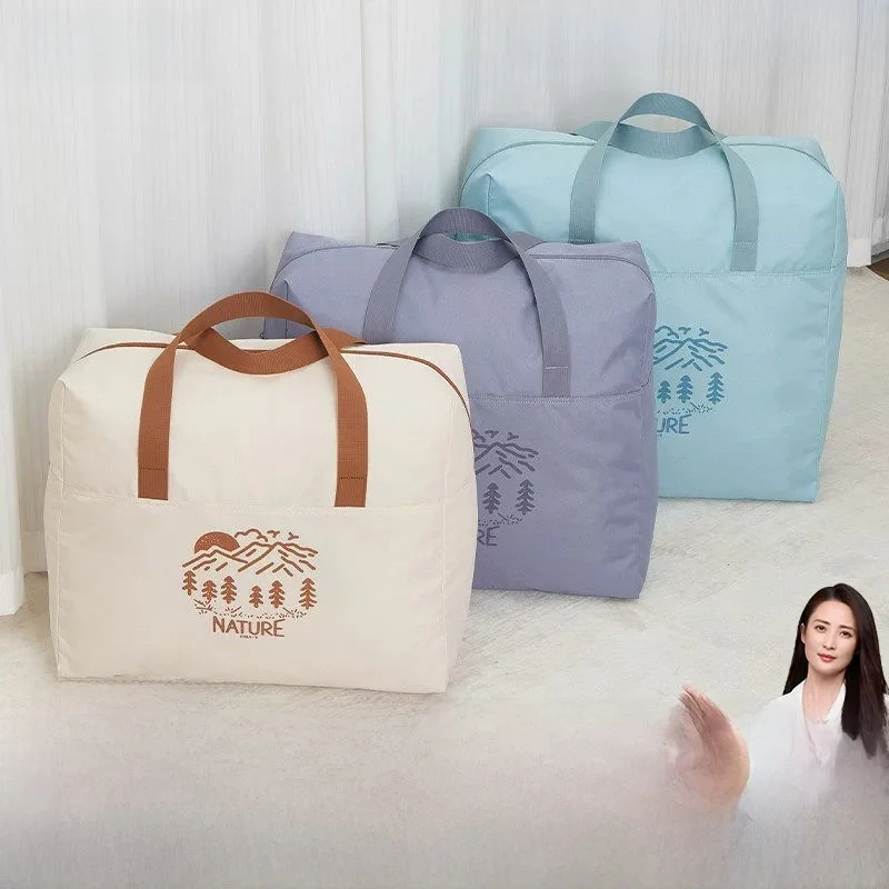 大容量トラベルバッグ軽量耐久性のある移動用収納バッグ短期旅行やキルト収納用カランyプリント生地バッグ