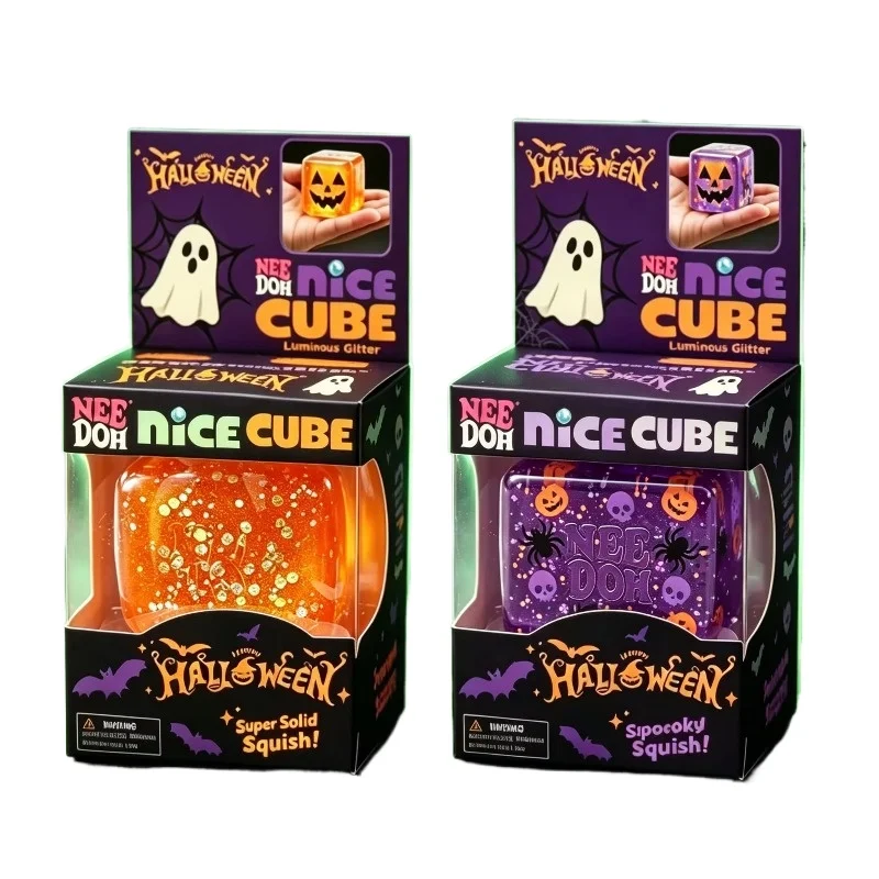 Needoh Halloween Squeeze Toys Sensory Toy Colorful Knead Stretch Anxiety Relief ADHD Fidget Toy Leisure Gift