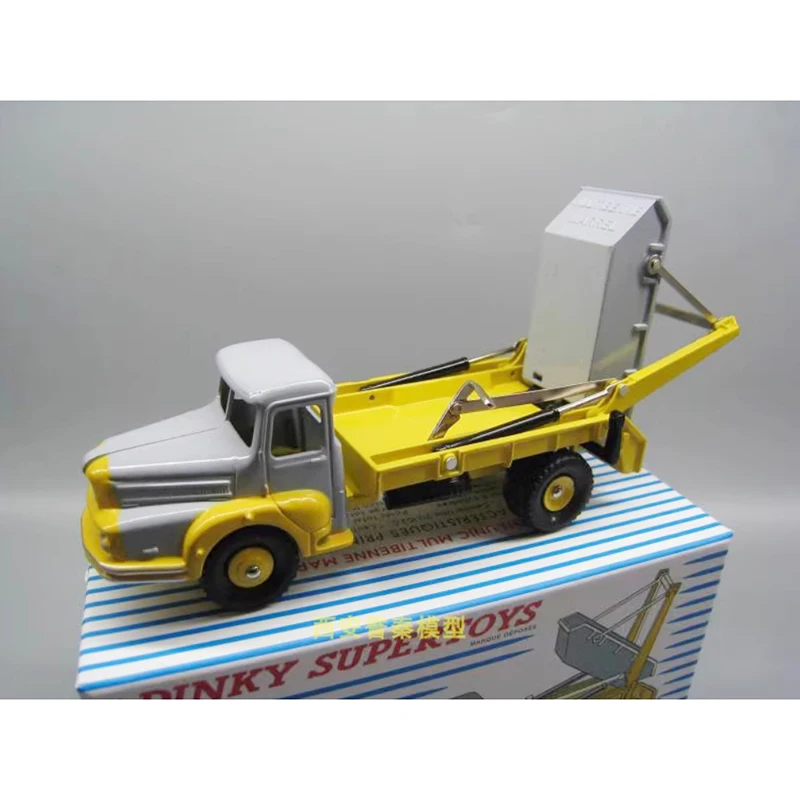DINKY TOYS Diecast 1:43 Scale CANION Dump Truck Garbage Car Alloy Model Simulation Adult Collection Decoration Gift Toys Display