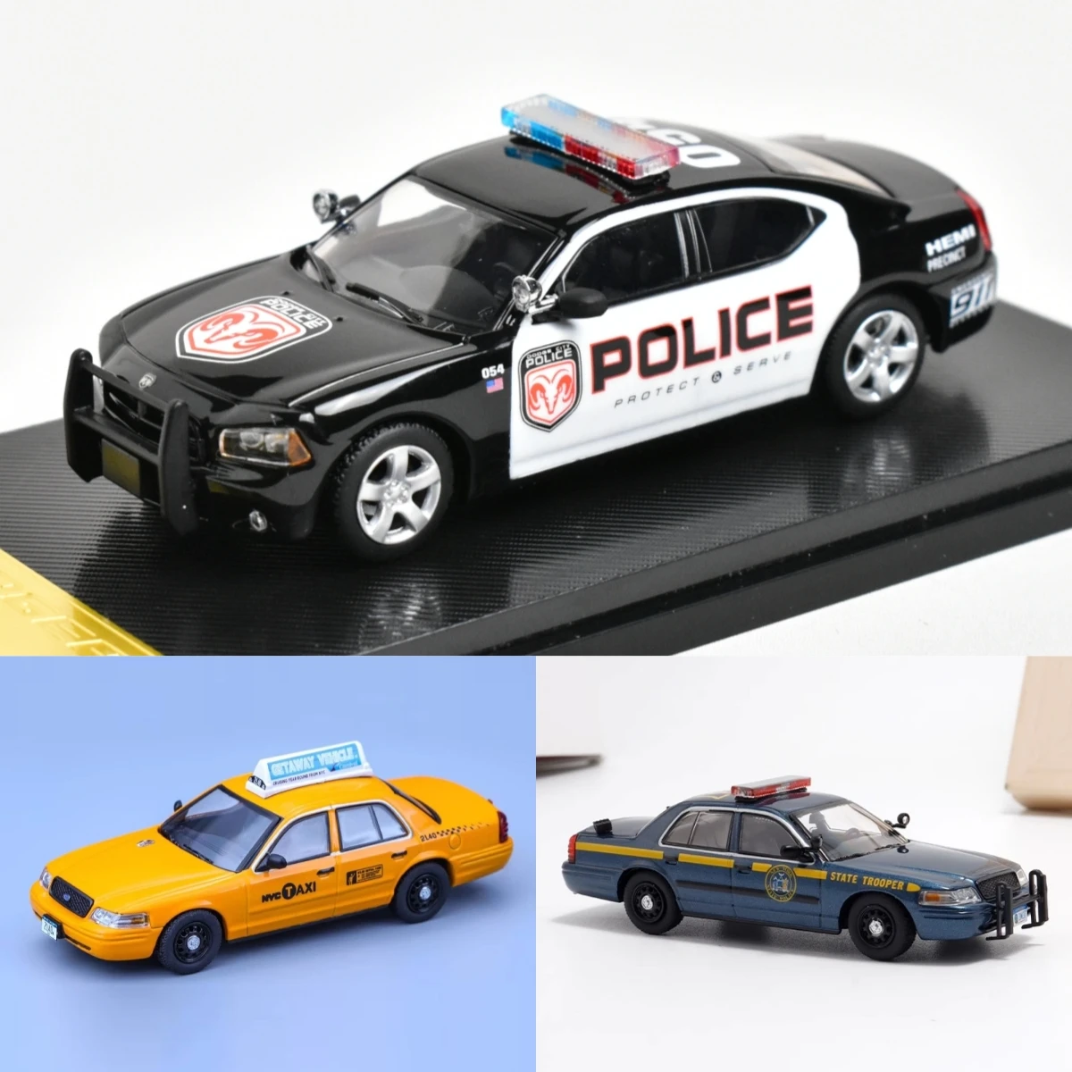 Rollin 1:64 police car Foshan Limited Diecast Model Car