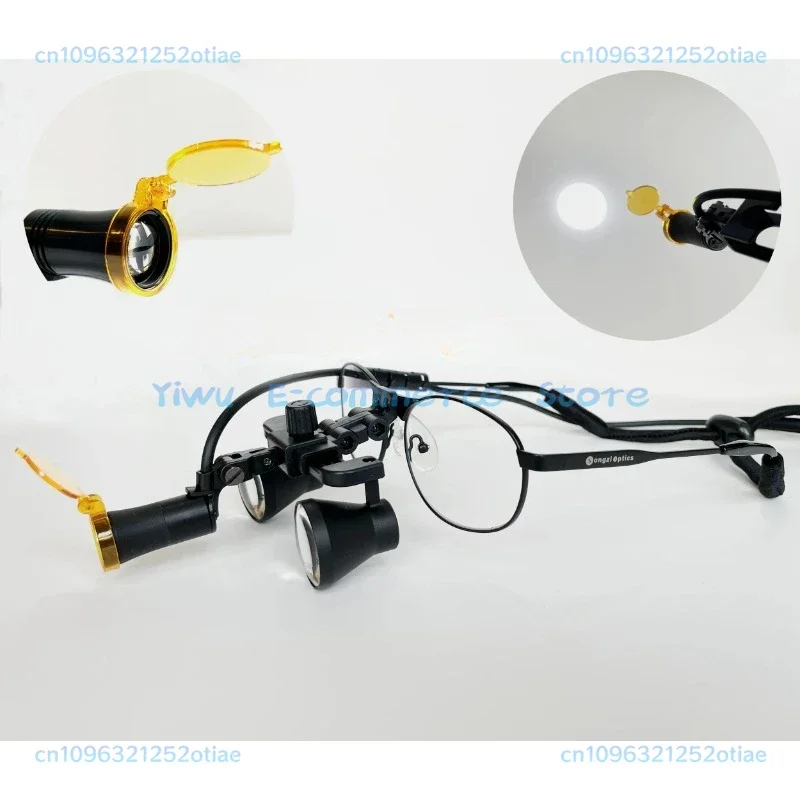 

(2.5X,3X,3.5X optional) Titanium frames Dental Surgical Loupes with SZ05C High Brightness LED Light