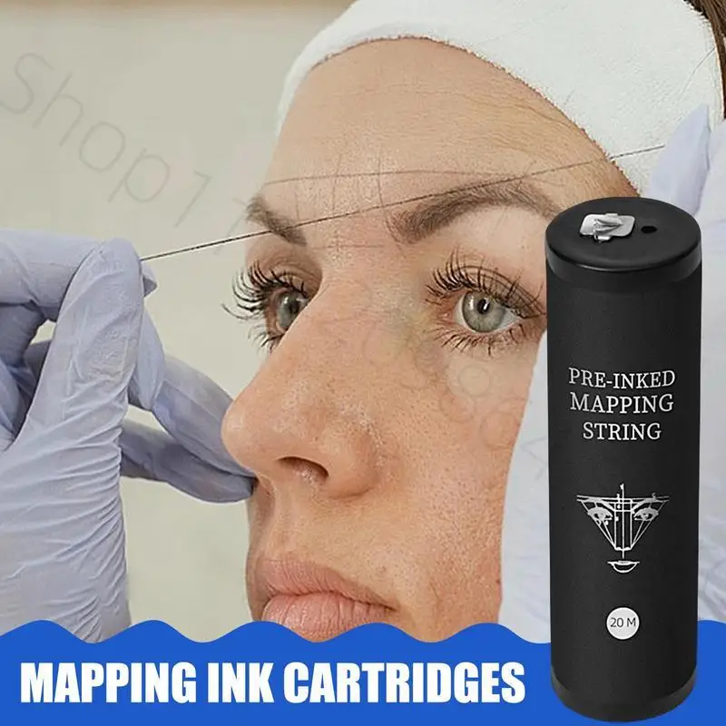 

Eyebrow Mapping String Eyebrow Measuring Mapping Pre-Ink String Beauty String Thread 20m Black Ink Mapping Brows Point Tool for