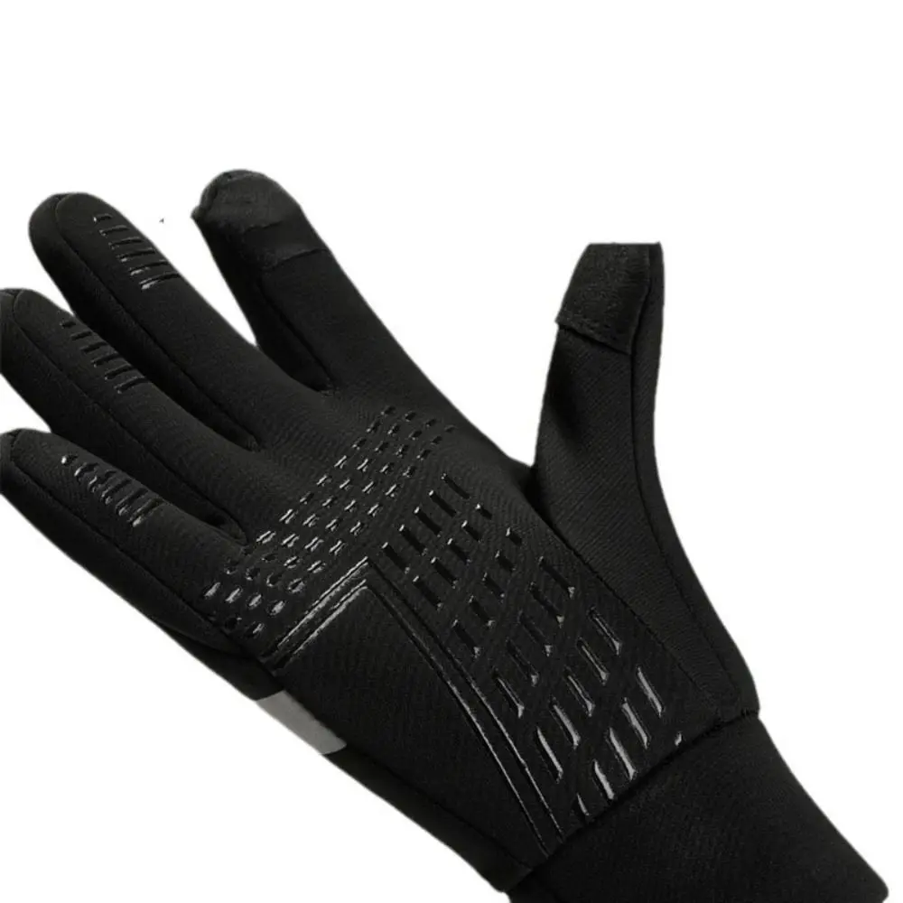 Non-slip Kids Warm Cycling Gloves Full-finger Touch Screen Bicycle Sports Mittens Reflect Cold Wingproof