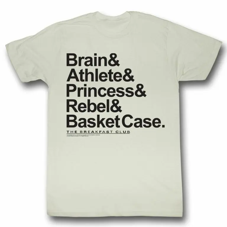 Breakfast Club New Names Natural Adult T Shirt