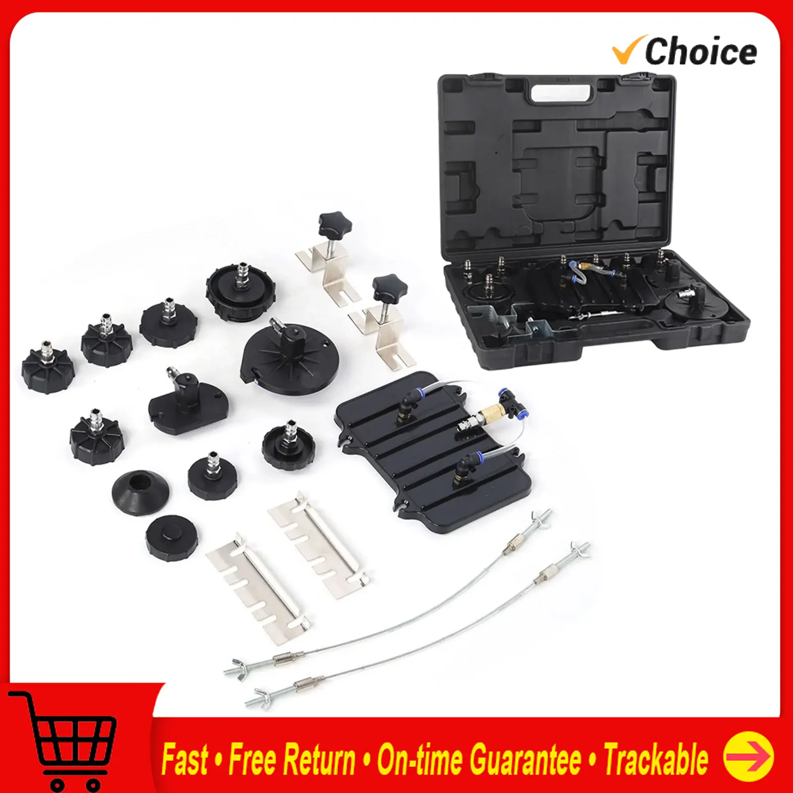 

13pcs/Set Compressed Air Brake Bleeder Adapter Steel Quick Connection for Most of Vehicles Brake Bleeder Adapter Bleeder Adapter