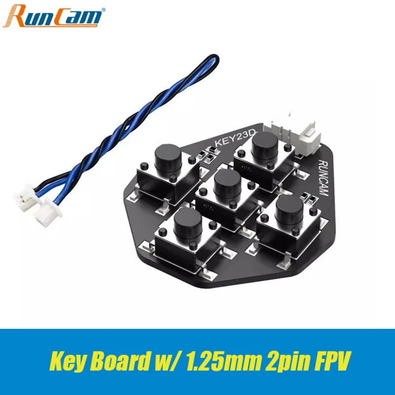 RunCam Key Board w/ 1.25mm 2pin FPV Silicone Cable for Micro Sparrow Micro Swift 2 eagle Camera Replace Spare Part Accs