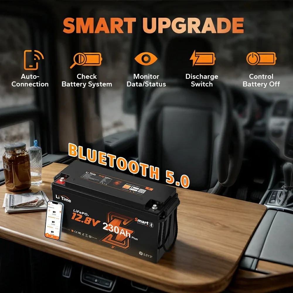 US Stock 12V 230Ah 460Ah Lithium Ion Battery Pack For Industrial Applications 40.96kWh 4P4S Charging Stations Bluetooth Fast