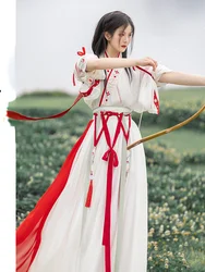 Modern Hanfu Women Chinese Traditional Dress Kimono Ancient Tang Dynasty Set Hanbok Cosplay Fairy Beautiful Red Girl Vestido