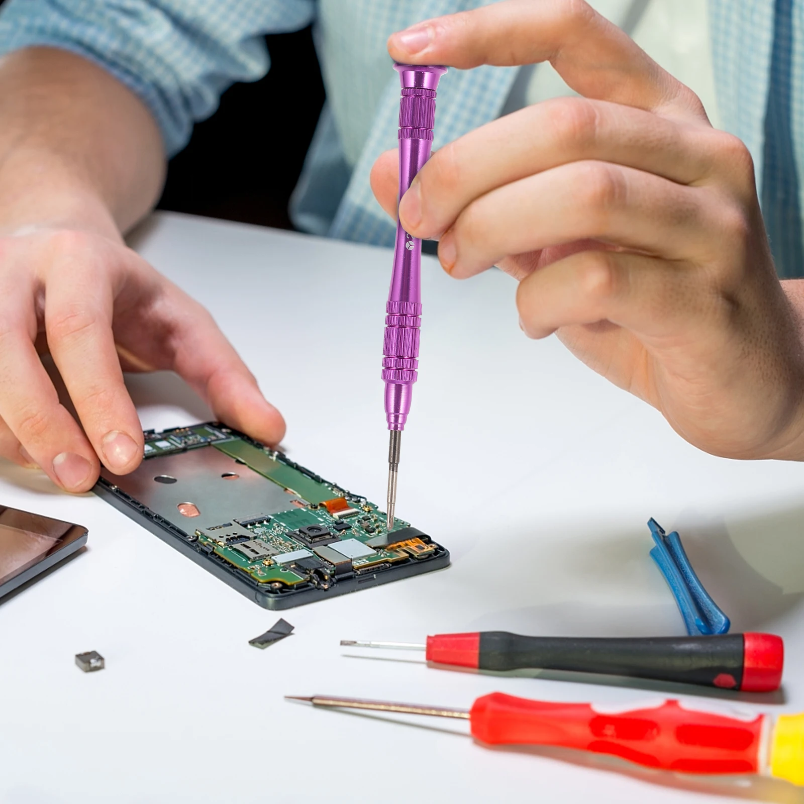 

Console Disassemble Tools Precision Screwdriver Kit 1 5mm 2 0mm Cross Tip Game Repair Manual Tool Set