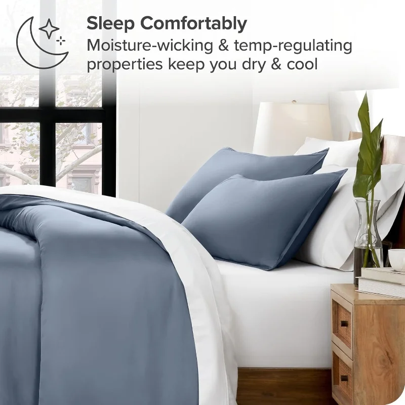 3pcs Lyocell Duvet Cover Set Luxury Solid Silky Cooling Bedding Set(no Sheet) Quilt Cover+Pillowcases Twin Queen King Home Use