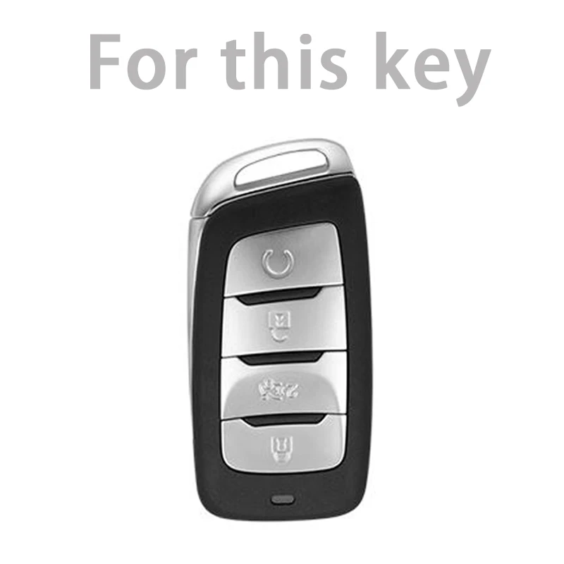4 Buttons Soft TPU Key Cover Case Shell for Changan CS35 CS85 COUPE CS95 CS75 plus 2019 2020 Remote Auto Accessories Protective