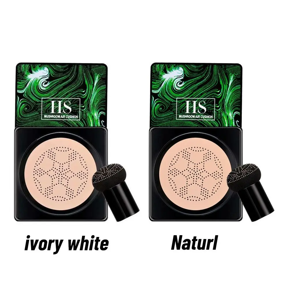 Fond de teint pour le visage, coussin d'air éclaircissant, crème Bb, fond de teint hydratant, avec éponge bouffante de champignon, correcteur