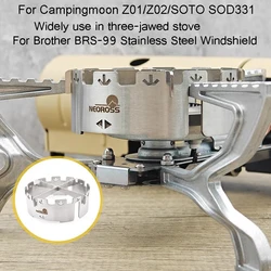 Windshield for BRS-99/SOTO SOD-331 Camping Gas Stove Wind Shield for Fire Maple Wildfire 1/Campingmoon Z01/Z02 Stove Accessories