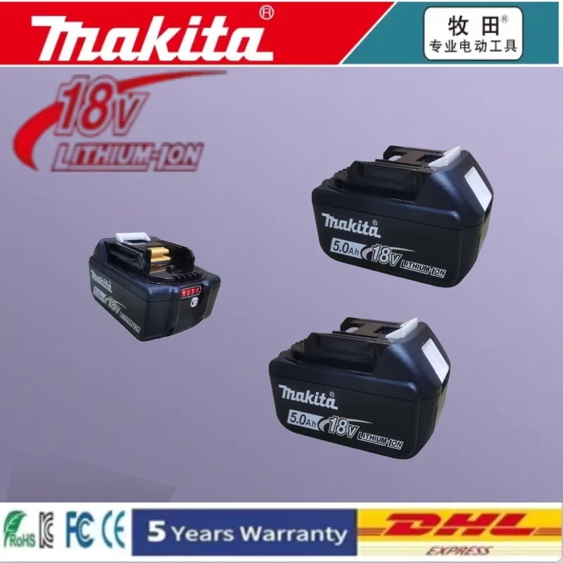 100% 新しいオリジナルマキタ 18V バッテリー、マキタ BL1830 BL1830B BL1840 BL1840B BL1850 BL1850B 電動工具バッテリー