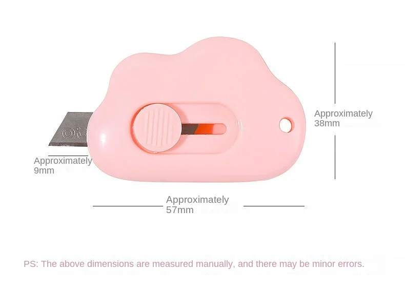 Mini couteau utilitaire fait main pour enfants et étudiants, fleur mignonne, artefact de déballage, nuage, coupe-papier, boîte