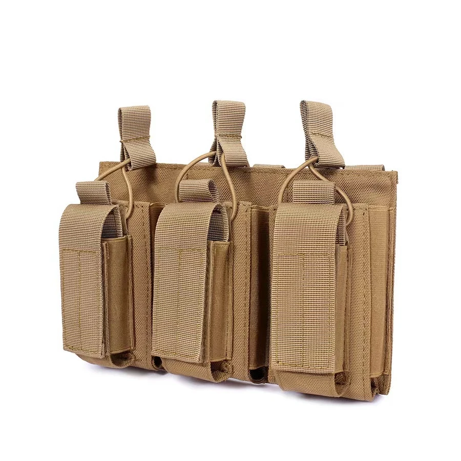 M4 M14 M16 AK AR Magazine Pouch Tactical Molle Triple Magazine Pouch Double-Layer Mag Pouches Universal Cartridge Holder