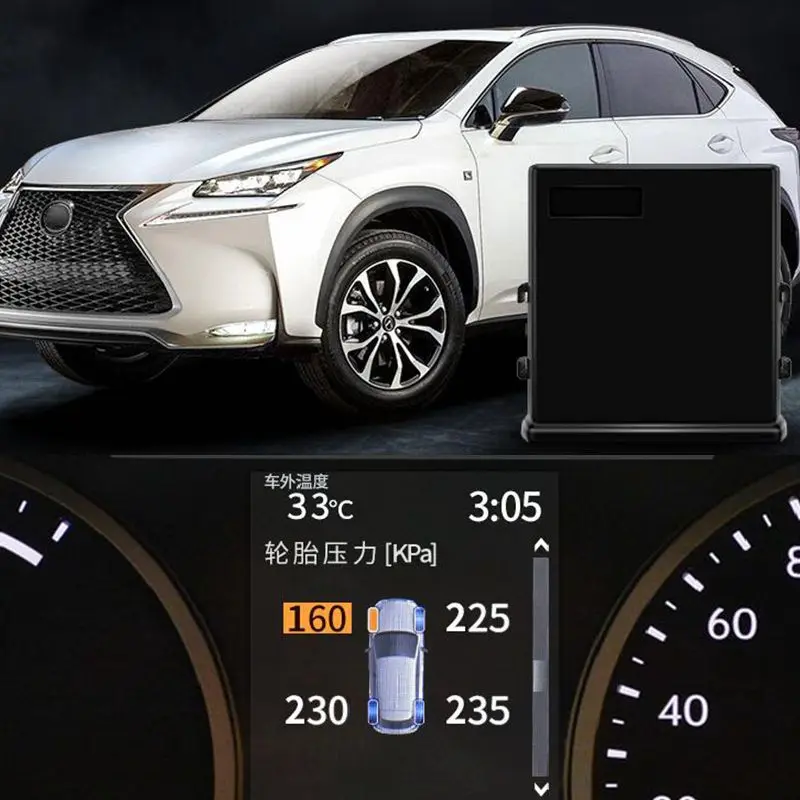 TPMS Tire Digital LCD Display Auto Security Alarm Tyre Pressure For Lexus IS Series/Lexus NX Series