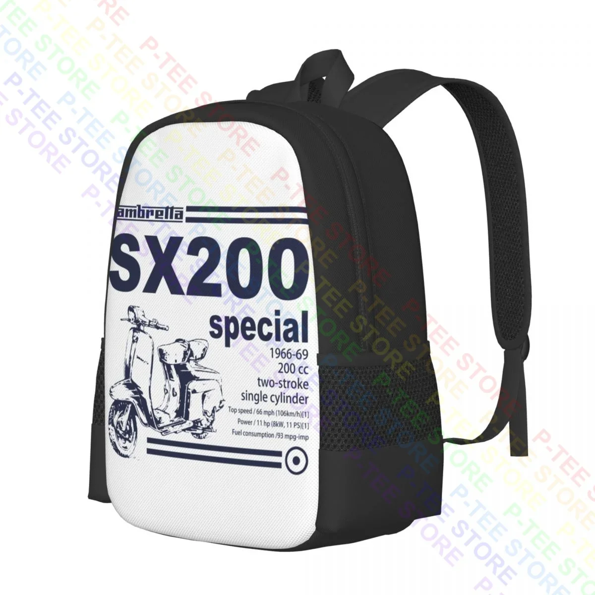 Lambretta Sx 200Backpack Large Capacity Creative Eco Friendly