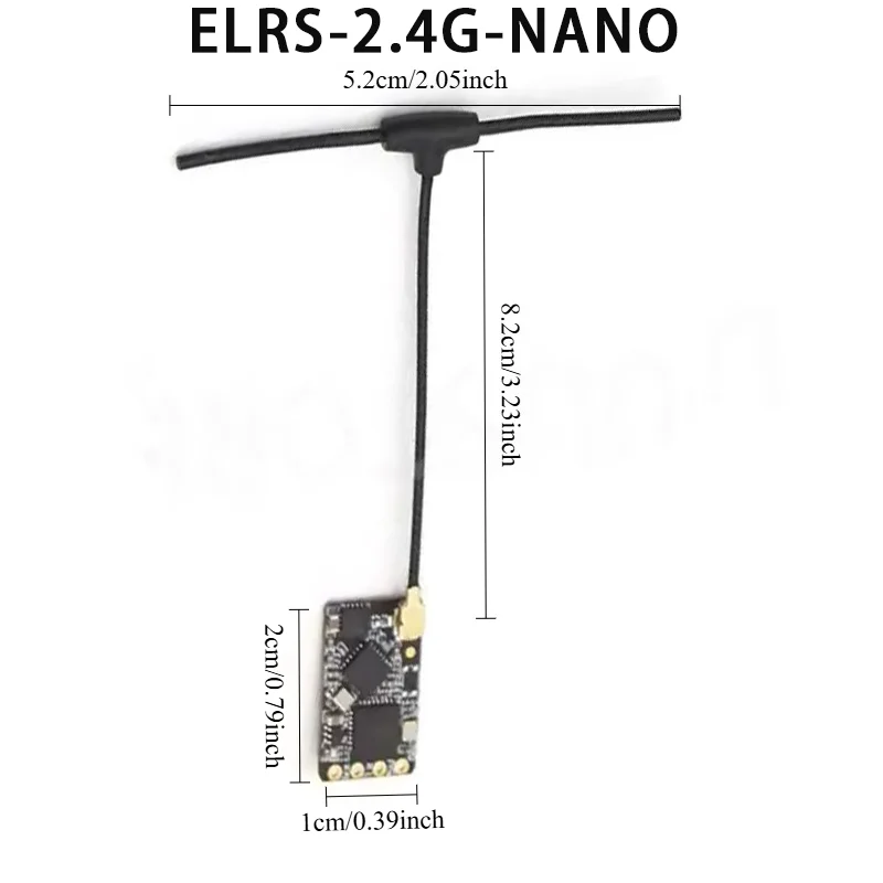

BETAFPV ELRS 2.4GHz NANO 2400 RX Receiver Long Range for FPV Drone, SX1281+ESP8285, 100mW TX Power, IPEX1 Connector, WiFi Update