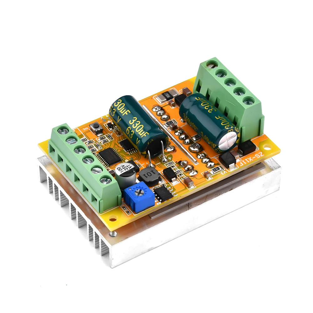 Upgrade BLDC 5-50V 380W Three-phase DC Brushless Hallless Motor Controller Brushless Motor ESC Driver Board PLC ZS-X11F V3