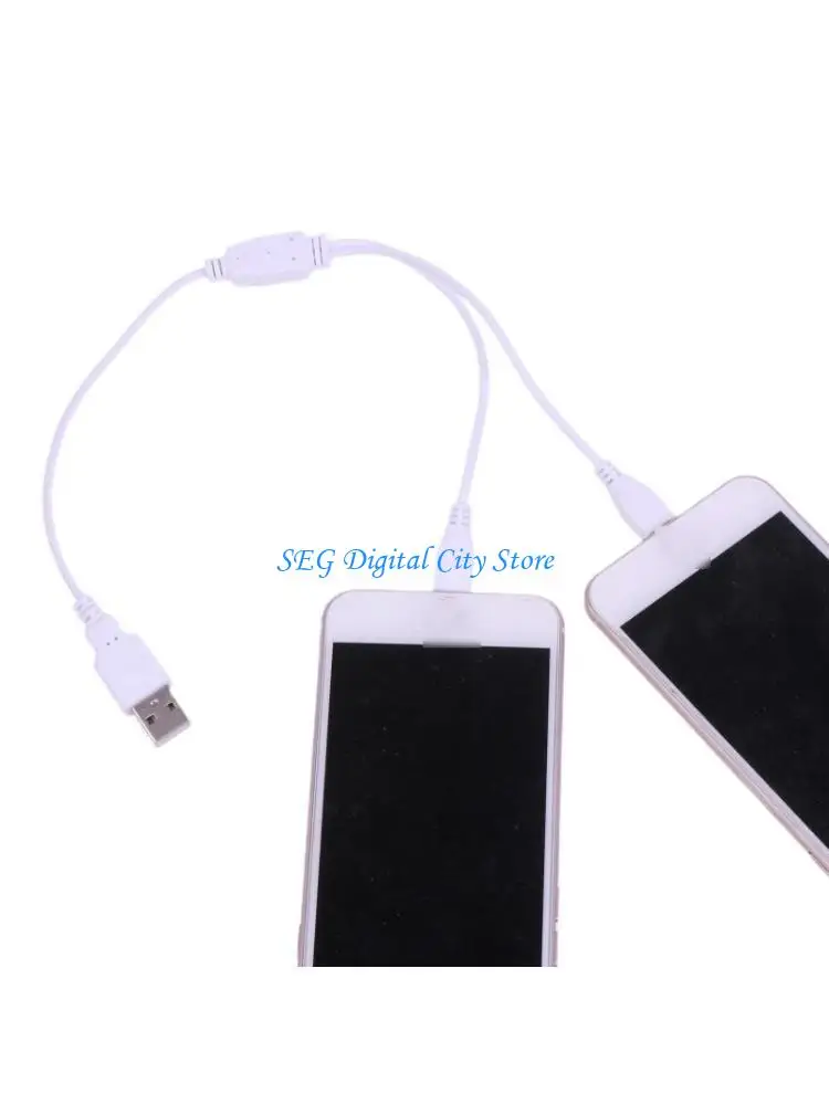 U75B Micro USB Host Splitter USB Cable Dual Micro USB to USB Wire
