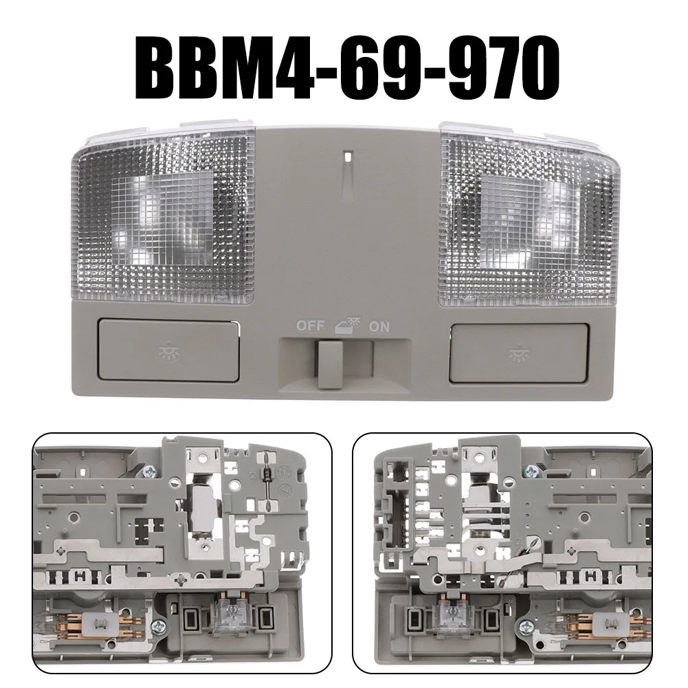 Interior Roof Light Map Lamp For Mazda 3 2010-2013 BBM4-69-970 Gray Plastic Overhead Console Switch Replacement Part Switches