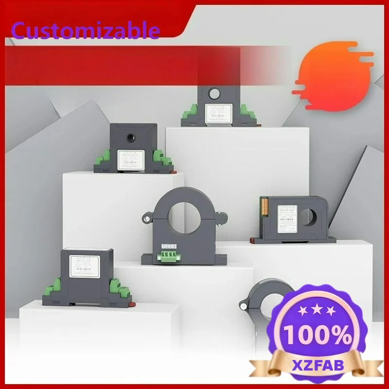 Factory Direct 2026 Perforated AC 4-20mA Current Output 0-5A/10A/100A Power Transmitter Current Transmitter