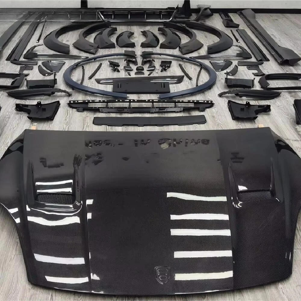 Carbon Fiber M Body Kit for Coupe with large bumper, side skirt, rear diffuser retrofit
