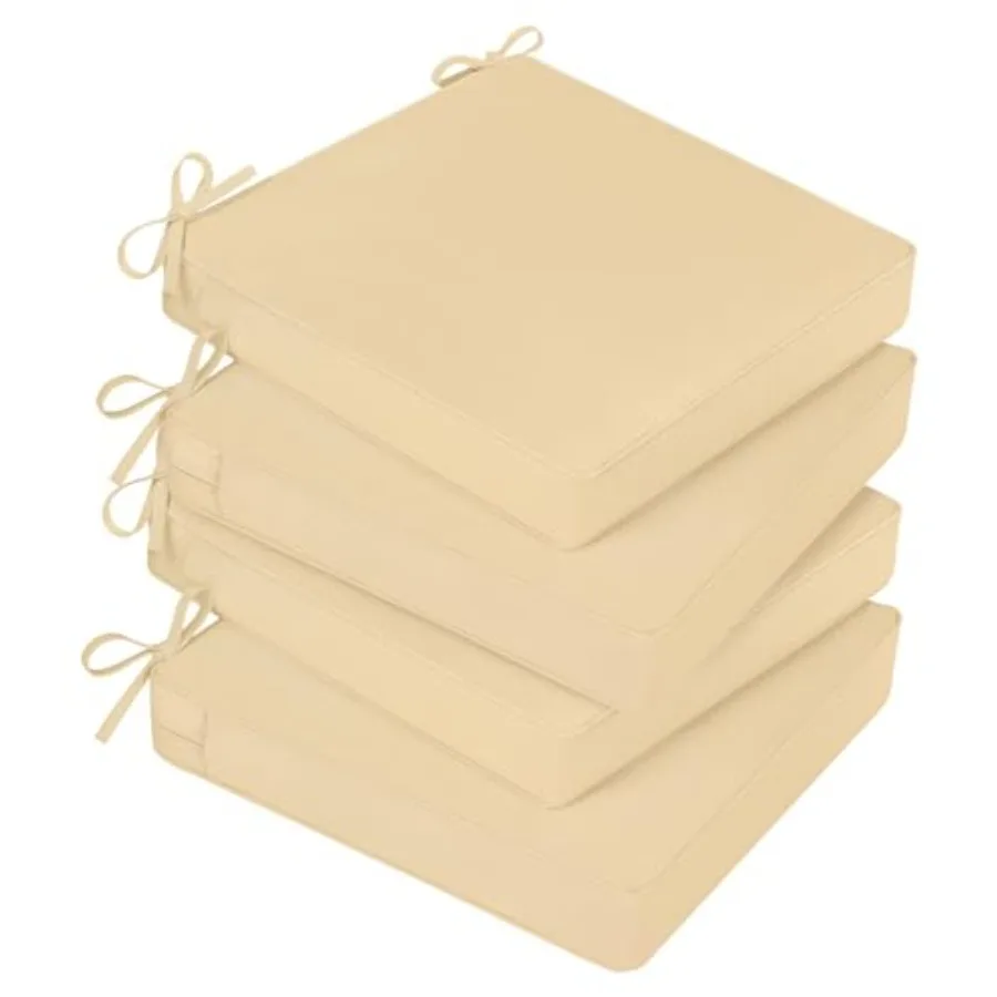 

Подушки для уличных стульев для мебели для патио. Водонепроницаемые подушки для уличных сидений. Набор из 4 подушек для патио 19 x 19 из 4 шт.