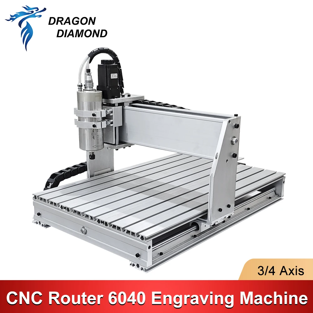 3/4 Axis CNC Router 6040 USB Port Milling Engraving Machine with Limit Switch for DIY Wood PCB PVC Acrylic Metal Carving