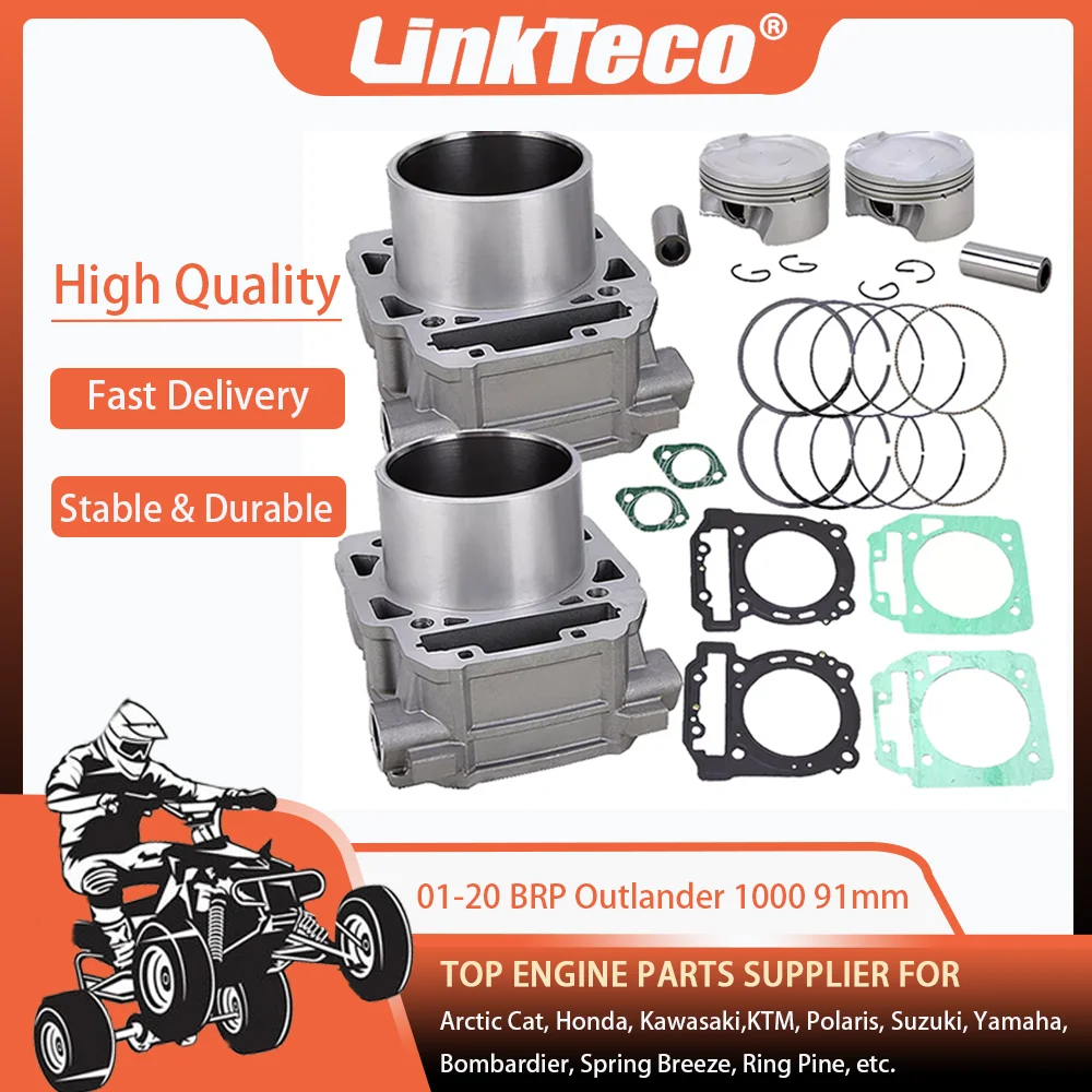 11-20 91 مللي متر اسطوانة طوقا المكبس الدائري عدة ل BRP Can-Am أوتلاندر 1000 4x4 6X6 T3 EFI صالح Renegade 1000R 420413111 420413116 #1