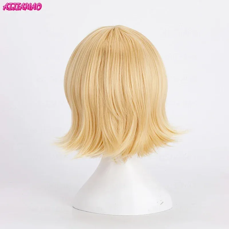 Rin Len – Short Blonde Heat-Resistant Synthetic Wigs, Cosplay Wigs