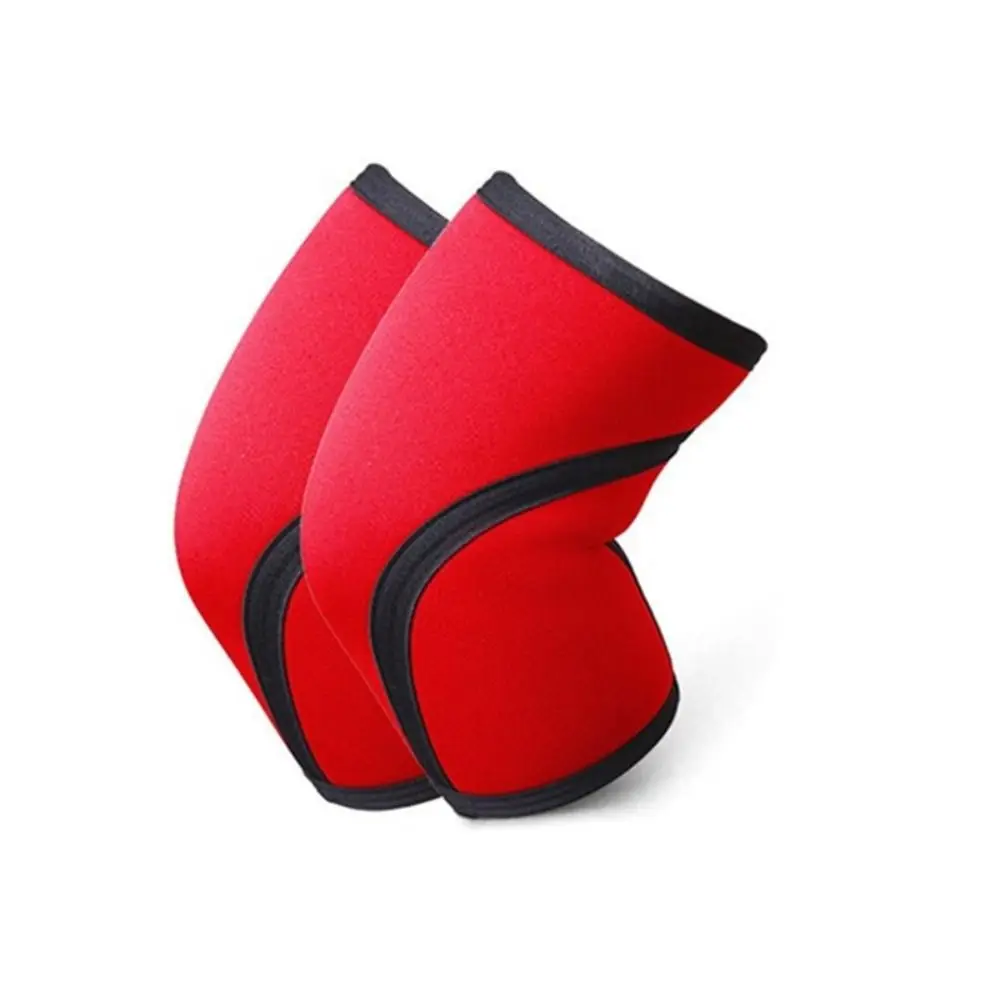 New Nylon Neoprene Elbow Pads Elastic Breathable Elbow Brace Red Sports Protective Gear Unisex