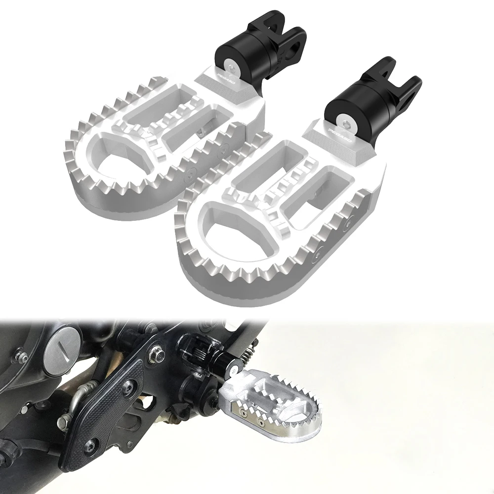 Foot Pegs Motorcycle Adjustable Footrest Footpegs Pedals For BMW R NineT Pure Aprilia Pegaso 650/Strada/Trail/Factory/Tundra