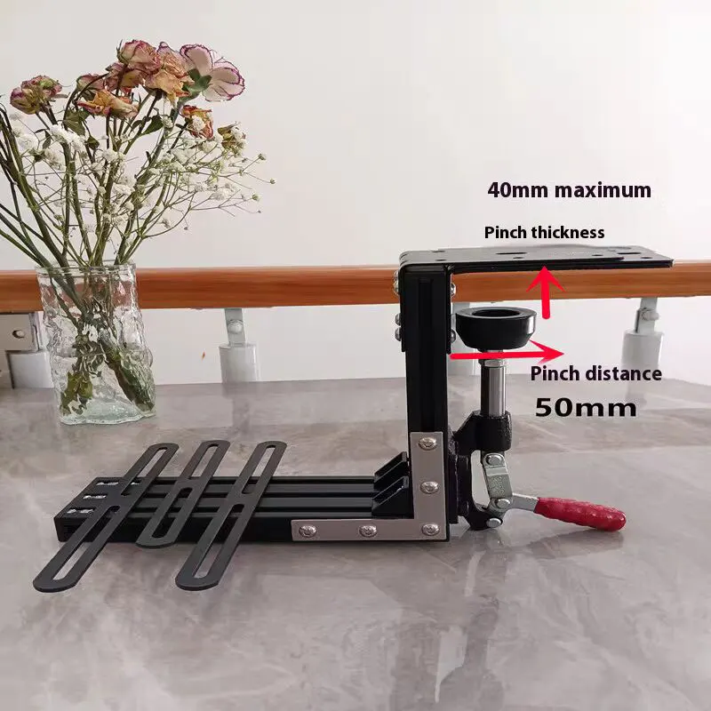 Racing Simulator Handbrake And Gear Shift Desktop Fixture Quick Release Fixture On The Table Can Fix The Gear Shift Handbrake