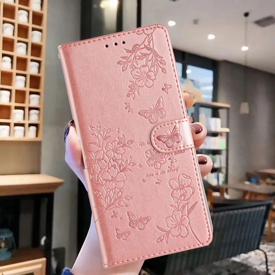 

Flower Butterfly Phone Case For Apple iPhone 6Plus 17 16E 16 14 Plus 13 12 Mini 15 Pro Max Cash Slots Wallet Protect Flip Cover