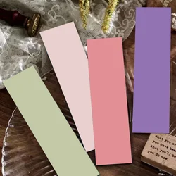 30pcs simple solid color bookmark book page labeling paper card decoration student office DIY page labeling bookmark