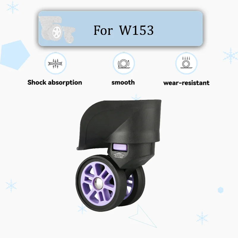 

For W153 Luggage Compartment Replacement Wheels Ultra-Quiet Design Anti-Slip, Wear-Resistant Rubber Quick Installation Universal