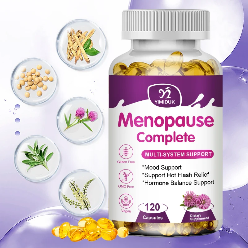 Yimiduk Menopause Relief Capsules Support Weight Management Improves Metabolism，Night Sweats Mood Supplements