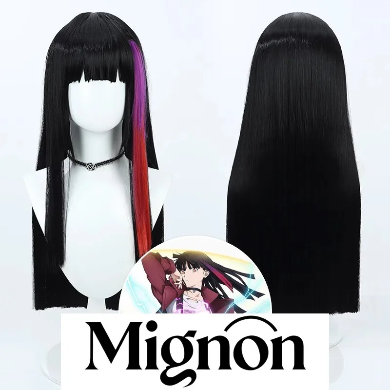Metallic Rouge Rouge Red Star cosplay wig mecha girl BONES Halloween gift