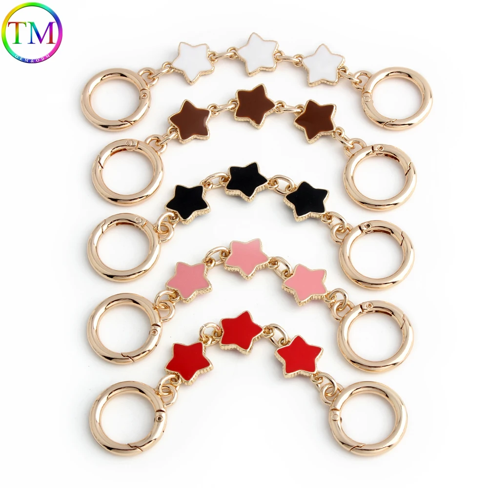 Cherry/Star Metal Bag Extension Chain For DIY Making Decor Detachable Replacement Necklace Handbags Festival Gifts Accessories