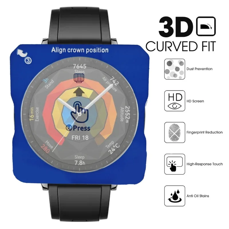 Tempered Glass For Huawei Watch GT 5 46mm 41mm with Alignment Tool Easy Install Anti-scratch Screen Protector For Huawei GT5