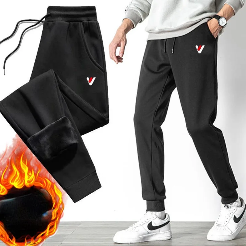 

2023 Autumn Winter New Soft Cotton Men Casual Sports Girdle Trousers Fashion Loose Trend Slim Micro-elastometer Long Sweatpants